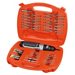 Black and Decker - Set de 54 piese Alkaline de insurubare si gaurire - A7071