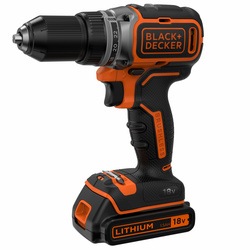 Black and Decker - 18V Lithiumion Brushless 2 Gear Drill Driver with 2x 15Ah Batteries 400mA charger in a Kitbox Kit Box - BL186KB