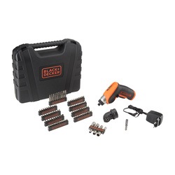 Black and Decker - Surubelnita LiIon 36V cu atasament unghi drept 98 accesorii si cutie de depozitare - CS3652LKA