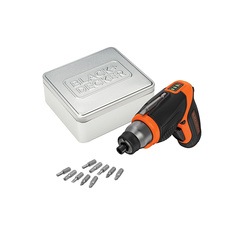 Black and Decker - ro 36V Lithium Screwdriver 10 accessories and storage tin - CS3653LCAT