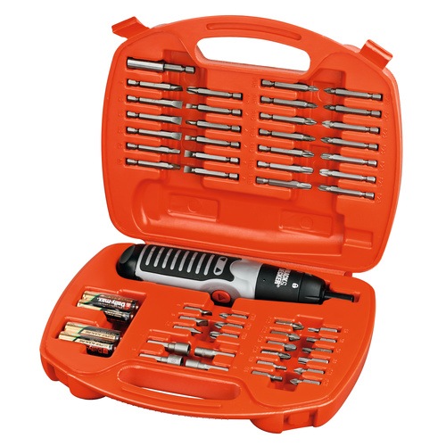Black and Decker - Set de 54 piese Alkaline de insurubare si gaurire - A7071