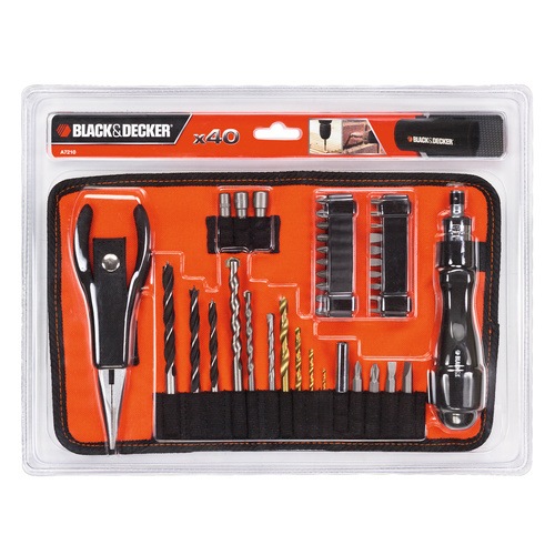 Black and Decker - Set mixt si scule de mana  40 piese - A7210