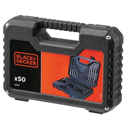 Black and Decker - Set de 50 piese pentru aplicatii de insurubare si gaurire - A7217