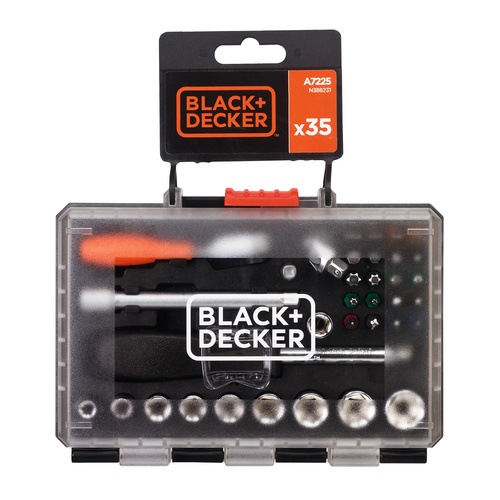 Black and Decker - Set de 35 chei si tubulare - A7225