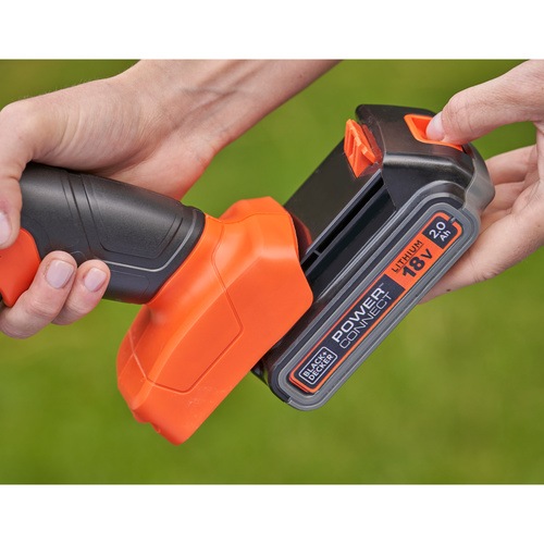 Black and Decker - 18V Shear Shrubber with 2Ah Battery  1A Charger - BCSS18D1