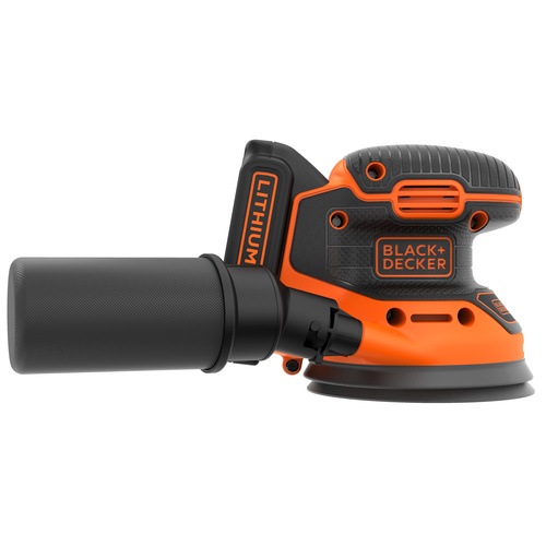 Black and Decker - 18V 15Ah Lithiumion Cordless Random Orbital Sander with 15Ah Battery 1 hour charger Dust bag 1 Mesh sanding sheet in a Soft bag - BDCROS18