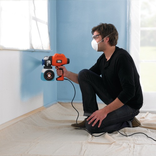 Black and Decker - Pistol de vopsit pentru utilizare intensiva cu sistemul de curatare rapida Quick Clean - BDPS400