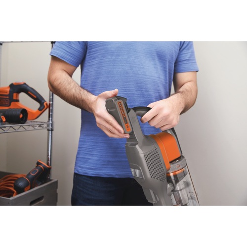 Black and Decker - 18V 4in1 Cordless POWERSERIES Extreme Vacuum Cleaner Without Battery or Charger - BHFEV182B