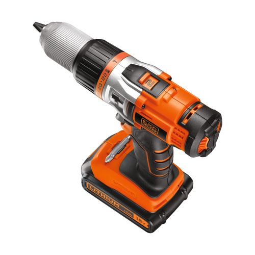 Black and Decker - ro 18V High Performance Drill with 1A 90 Min Charger - EGBHP1881K