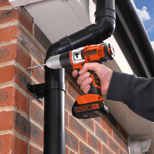 Black and Decker - ro 18V High Performance Drill with 1A 90 Min Charger - EGBHP1881K