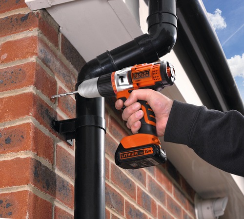 Black and Decker - ro 18V High Performance Drill with 1A 90 Min Charger - EGBHP1881K