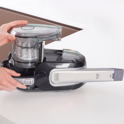 Black and Decker - Aspirator cu acumulator de 216V extensie pentru pardoseala cu tehnologie ORA - HVFE2150LB