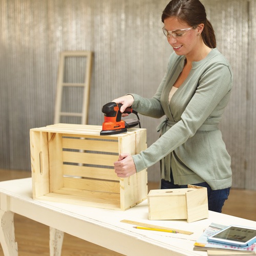 Black and Decker - Slefuitor Mouse de ultima generatie de 120W cu valiza depozitare si 9 accesorii - KA2500K