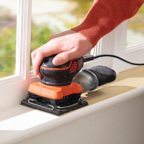 Black and Decker - ro 220W Paddle Switch Quarter Sheet Finishing Sander - KA450