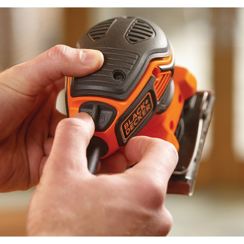 Black and Decker - ro 220W Paddle Switch Quarter Sheet Finishing Sander - KA450