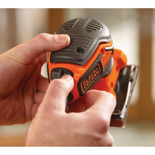 Black and Decker - ro 220W Paddle Switch Quarter Sheet Finishing Sander - KA450