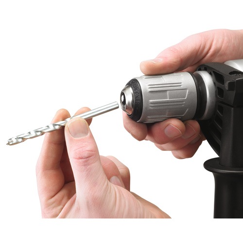 Black and Decker - ro 1100W 2 Gear Hammer Drill with 10 Accessories and Kitbox - KR1102KA