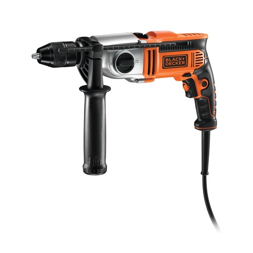 Black and Decker - Masina de gaurit cu percutie cu 2 viteze de 850W - KR8542BK
