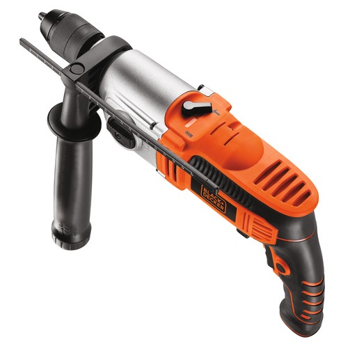 Black and Decker - Masina de gaurit cu percutie cu 2 viteze de 850W - KR8542BK