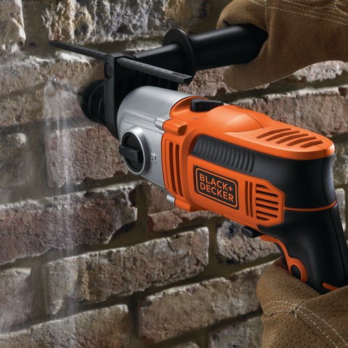 Black and Decker - Masina de gaurit cu percutie cu 2 viteze de 850W - KR8542BK