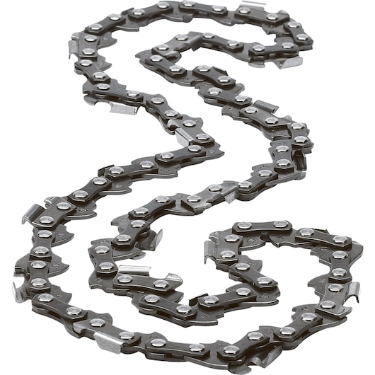 BLACKDECKER chainsaw replacement chain A6155, close-up on white background.