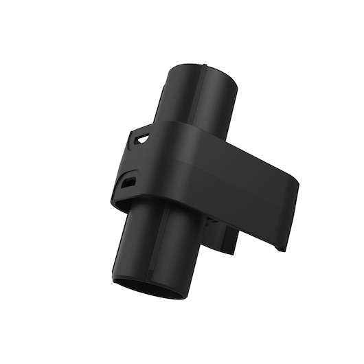 BLACKDECKER BHFEA640WP vacuum cleaner accessory, black plastic clip, side angle, white background.
