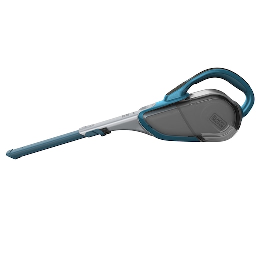 A BLACK+DECKER handheld cordless vacuum cleaner with a slim, elongated nozzle and ergonomic handle, shown against a white background.