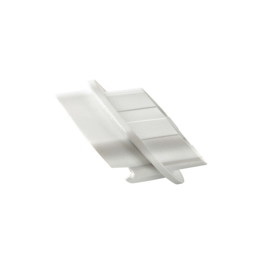 A close-up photo of a white plastic photography accessory part shown against a plain white background.