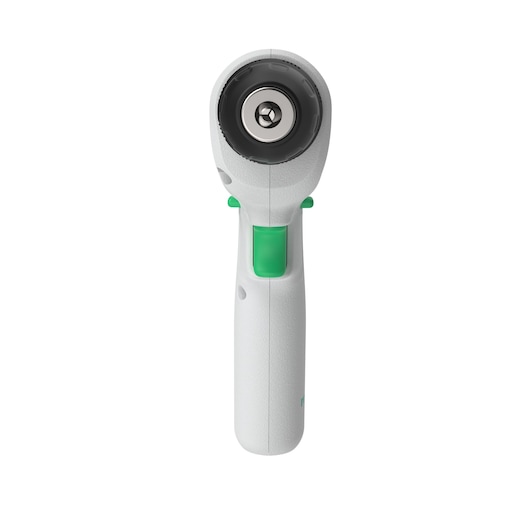BLACKDECKER REVDD12C cordless screwdriver with green trigger, front angle, white background.
